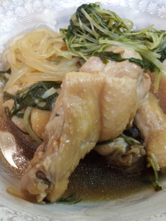 ぽん酢煮☆手羽元と水菜と糸こんにゃく☆-レシピのメイン写真