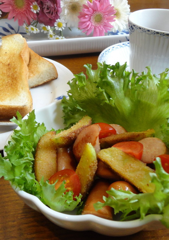 ウインナーとからあげポテトの和えもの♪-レシピのメイン写真