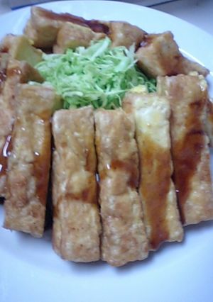 節約料理！！　厚揚げピカタ-レシピのメイン写真