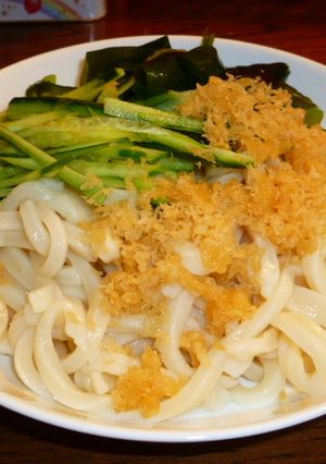 麺ロールで作る冷やしたぬきうどん-レシピのメイン写真