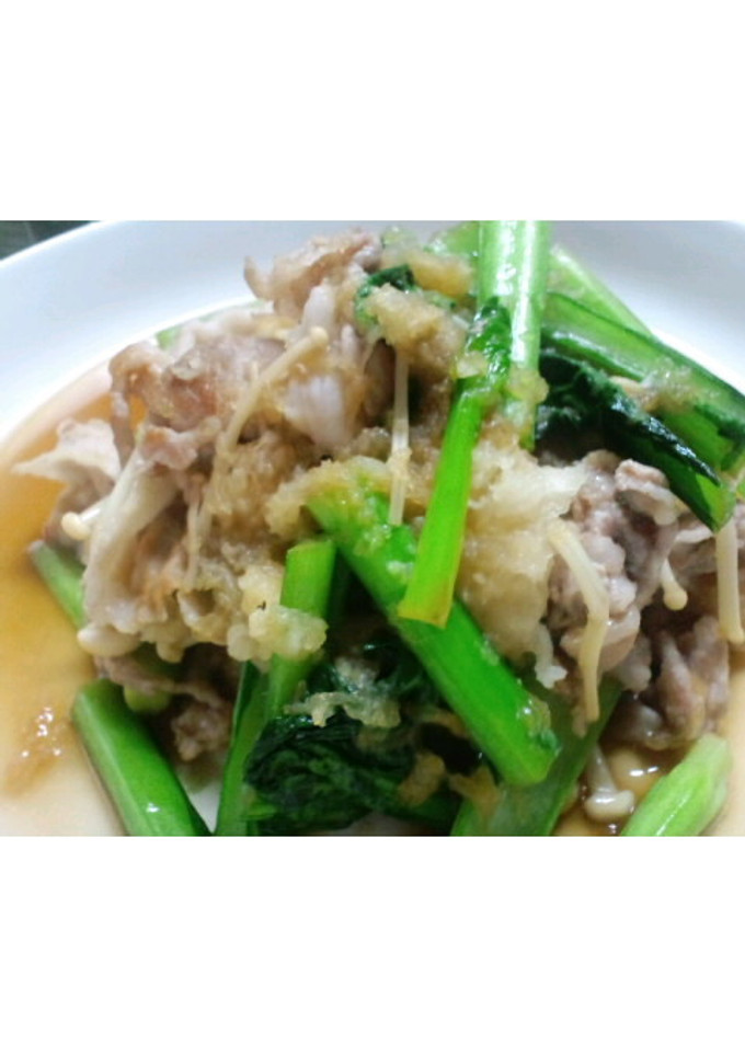 豚肉と青菜のしぐれ炒め-レシピのメイン写真