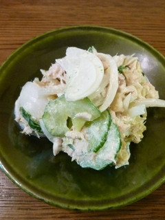新玉ねぎとツナのサラダ(ポテチ入り)-レシピのメイン写真
