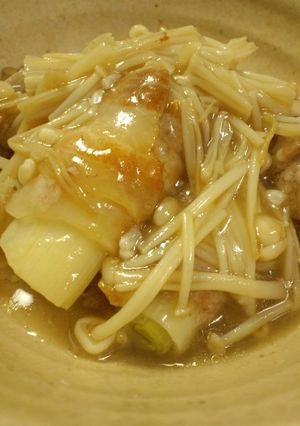 豚ばら肉のねぎ巻き☆とろり塩麹煮-レシピのメイン写真