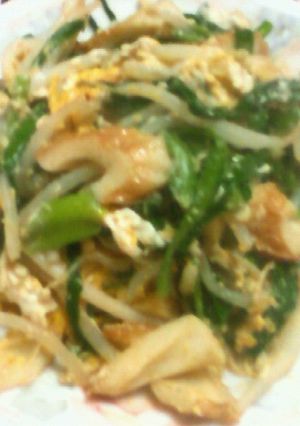 ちくわニラもやしのにんにく醤油卵炒め-レシピのメイン写真