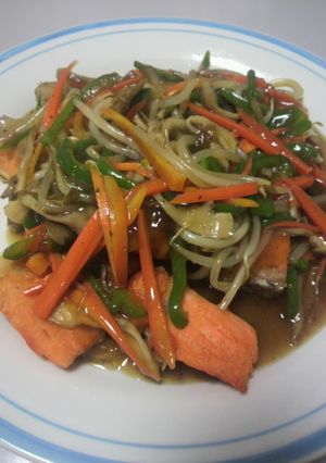 鮭の野菜あんかけ-レシピのメイン写真