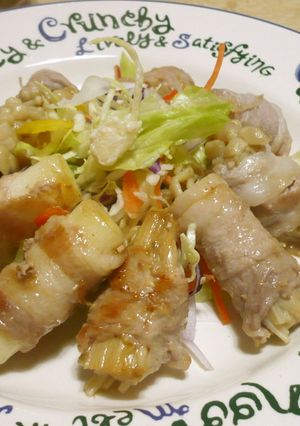 盛り付けでちょい豪華♪豚肉の色々野菜巻き-レシピのメイン写真