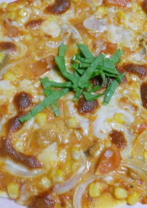 パスタソースでピザ♪-レシピのメイン写真
