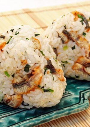 うなぎと青菜のおにぎり-レシピのメイン写真