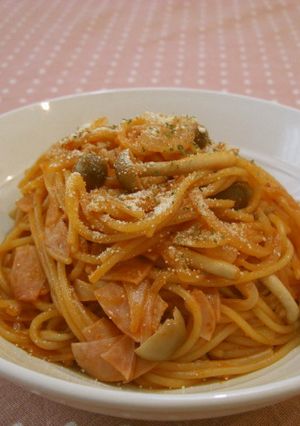 フライパンひとつ！ナポリタン風パスタ-レシピのメイン写真