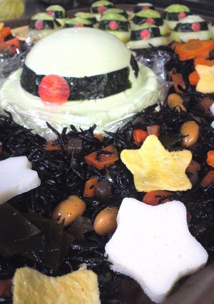 ザク豆腐(相模屋)でジオラマ風-レシピのメイン写真