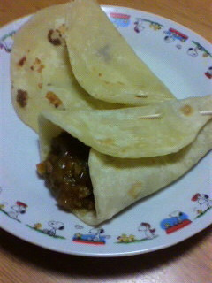 カレーを巻きまき!チャパティ-レシピのメイン写真