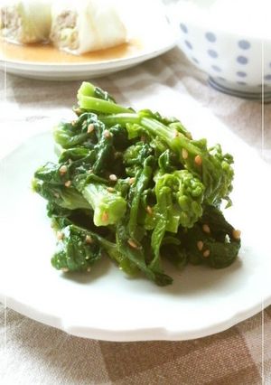 *菜の花のガ−リックナムル*-レシピのメイン写真
