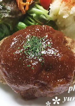 指でポッなハンバーグ-レシピのメイン写真
