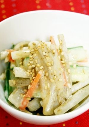 *簡単美味しい☆根菜コリコリサラダ*-レシピのメイン写真