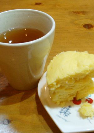 タッパーで簡単✼はちみつレモンの蒸ケーキ-レシピのメイン写真