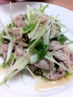 水菜と豚肉のさっぱり和え-レシピのメイン写真