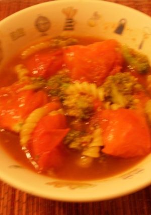 ☆トマト入りスープパスタカレー味☆-レシピのメイン写真