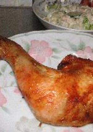 皮がパリパリ、肉はジューシー♪ローストチキン-レシピのメイン写真