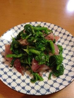 いなだと菜の花の塩麹あえ-レシピのメイン写真