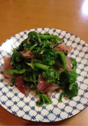 いなだと菜の花の塩麹あえ-レシピのメイン写真