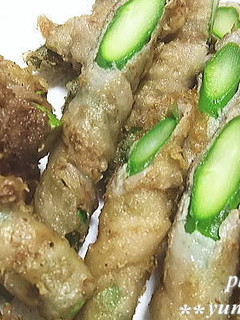 アスパラの豚肉巻き天ぷら-レシピのメイン写真