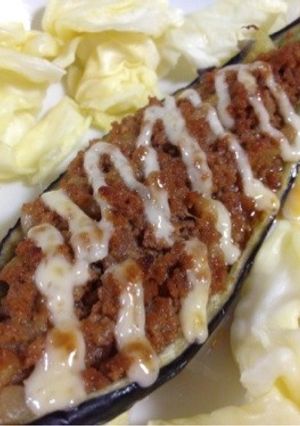 ナスのひき肉詰め-レシピのメイン写真