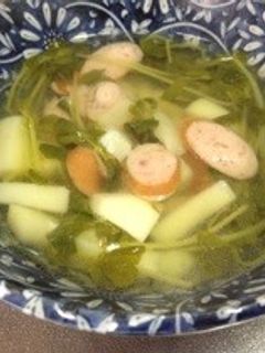豆苗スープ-レシピのメイン写真