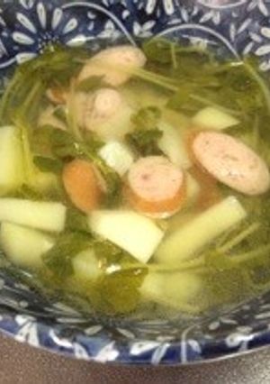 豆苗スープ-レシピのメイン写真