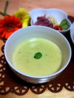 牛乳でやさしい味*そら豆ポタージュ*-レシピのメイン写真