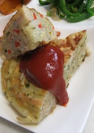 簡単スペイン風オムレツ-レシピのメイン写真