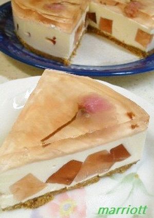 お・と・な・の桜★レアチーズケーキ-レシピのメイン写真