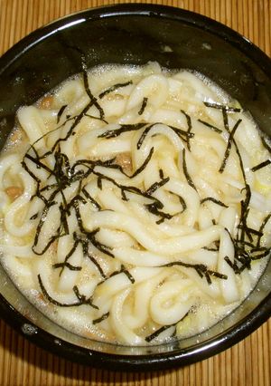 納豆卵かけうどん-レシピのメイン写真