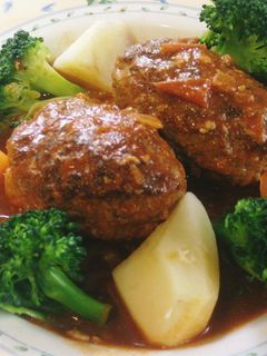 煮込みハンバーグ-レシピのメイン写真