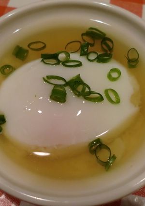温泉卵　簡単出汁つき～♪-レシピのメイン写真