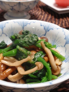 ほうれん草ときのこのピリ辛ポン-レシピのメイン写真
