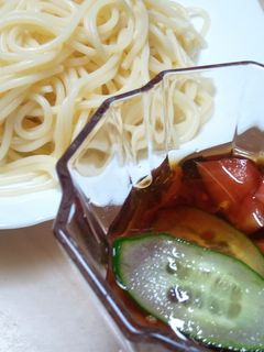 さっぱりつけスパ!冷麺風☆-レシピのメイン写真
