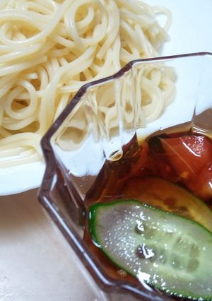 さっぱりつけスパ!冷麺風☆-レシピのメイン写真