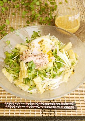 ピリ辛☆ゴマダレのサラダそうめん-レシピのメイン写真