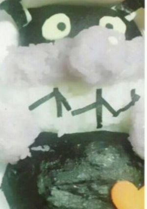 ばいきんまん弁当-レシピのメイン写真