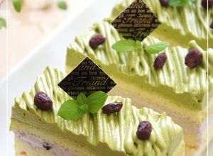 抹茶チョコ小豆のモンブランショートケーキ-レシピのメイン写真
