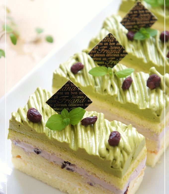 抹茶チョコ小豆のモンブランショートケーキ by nyonta 【クックパッド