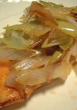 鮭のネギたっぷり焼き-レシピのメイン写真