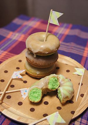 爽やかミントの焼きドーナツ♪グレーズ掛け-レシピのメイン写真