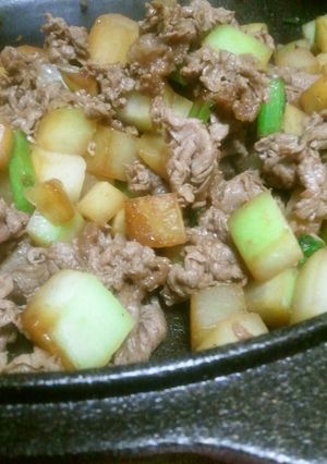 コロコロ角切り大根と牛肉の甘辛きんぴら-レシピのメイン写真