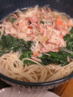 菜の花♪DE♪和風スープパスタ-レシピのメイン写真