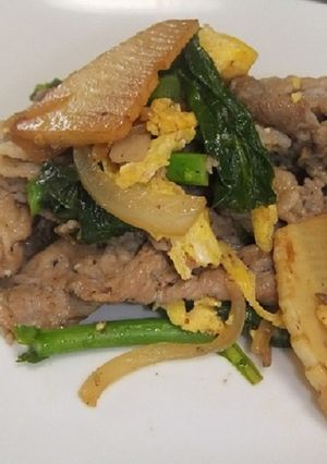 豚肉とたけのこの塩麹炒め-レシピのメイン写真
