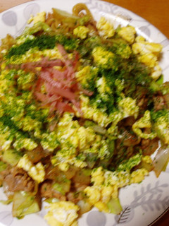 ヘルシー!ノンオイル!春野菜の焼きそば-レシピのメイン写真