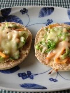 野菜チーズオープンサンド-レシピのメイン写真