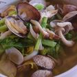 トウナとあさりの塩麹うどん