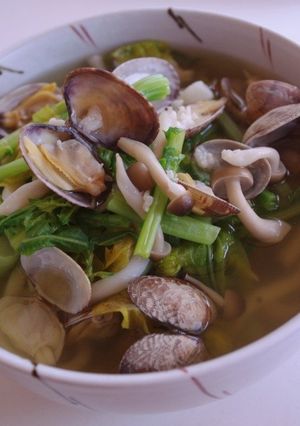 トウナとあさりの塩麹うどん-レシピのメイン写真